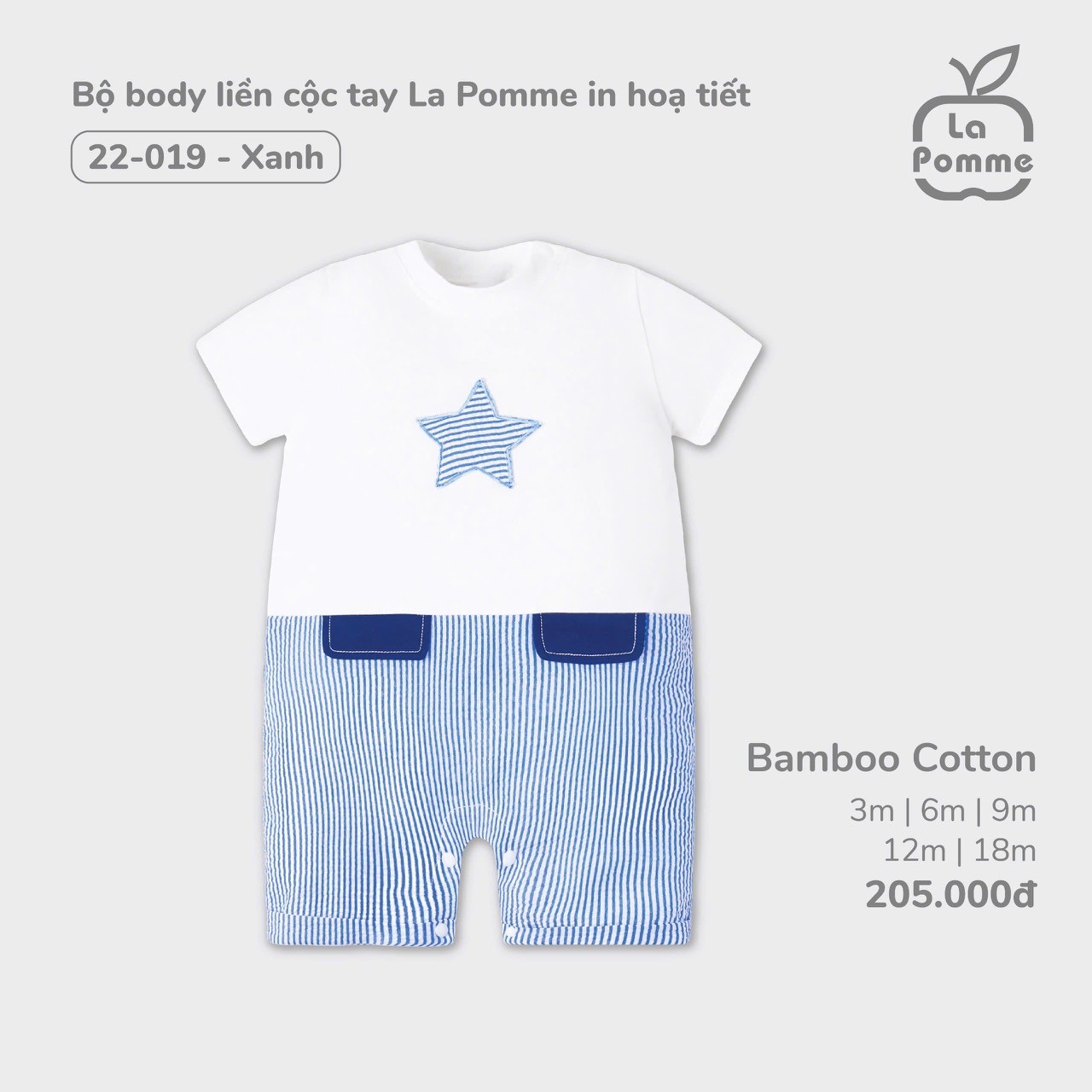 La Pomme Sale - Bộ Body liền cộc in họa tiết LP22019