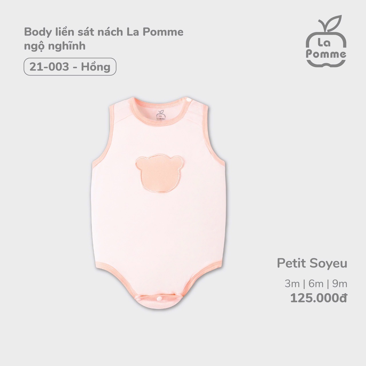 La Pomme Sale - Bộ Body liền sát nách Ngộ Nghĩnh LP21003