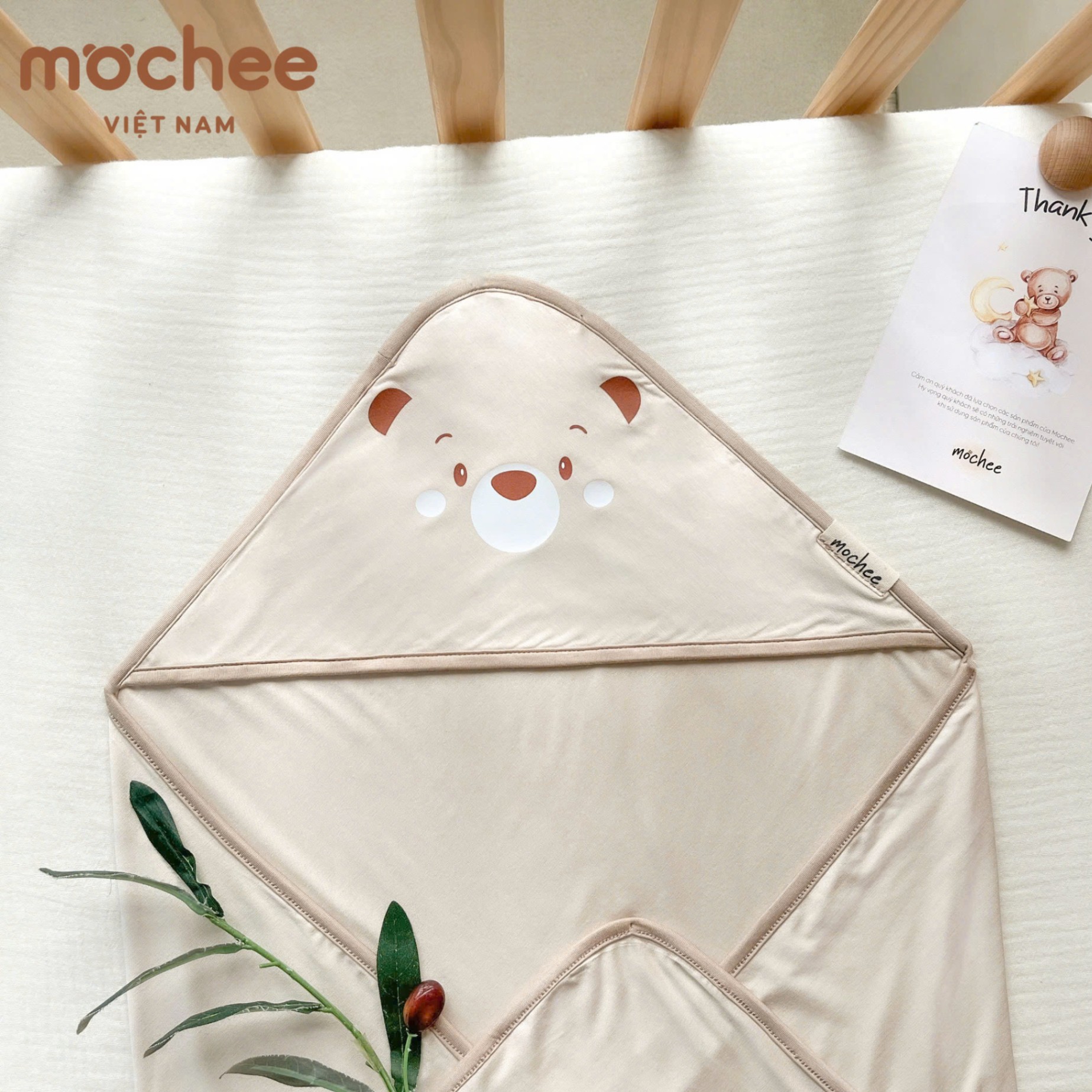 Mochee - Ủ choàng mát mịm Cotton TENCEL MCE4199