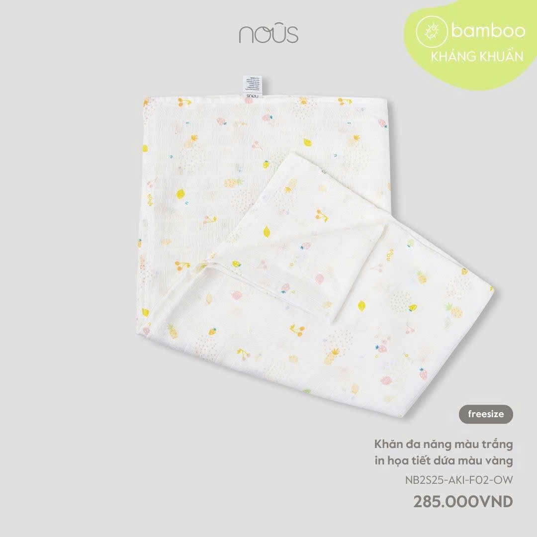 Nous Party - Khăn đa năng in họa tiết NB2S25-AK1-F02-OW
