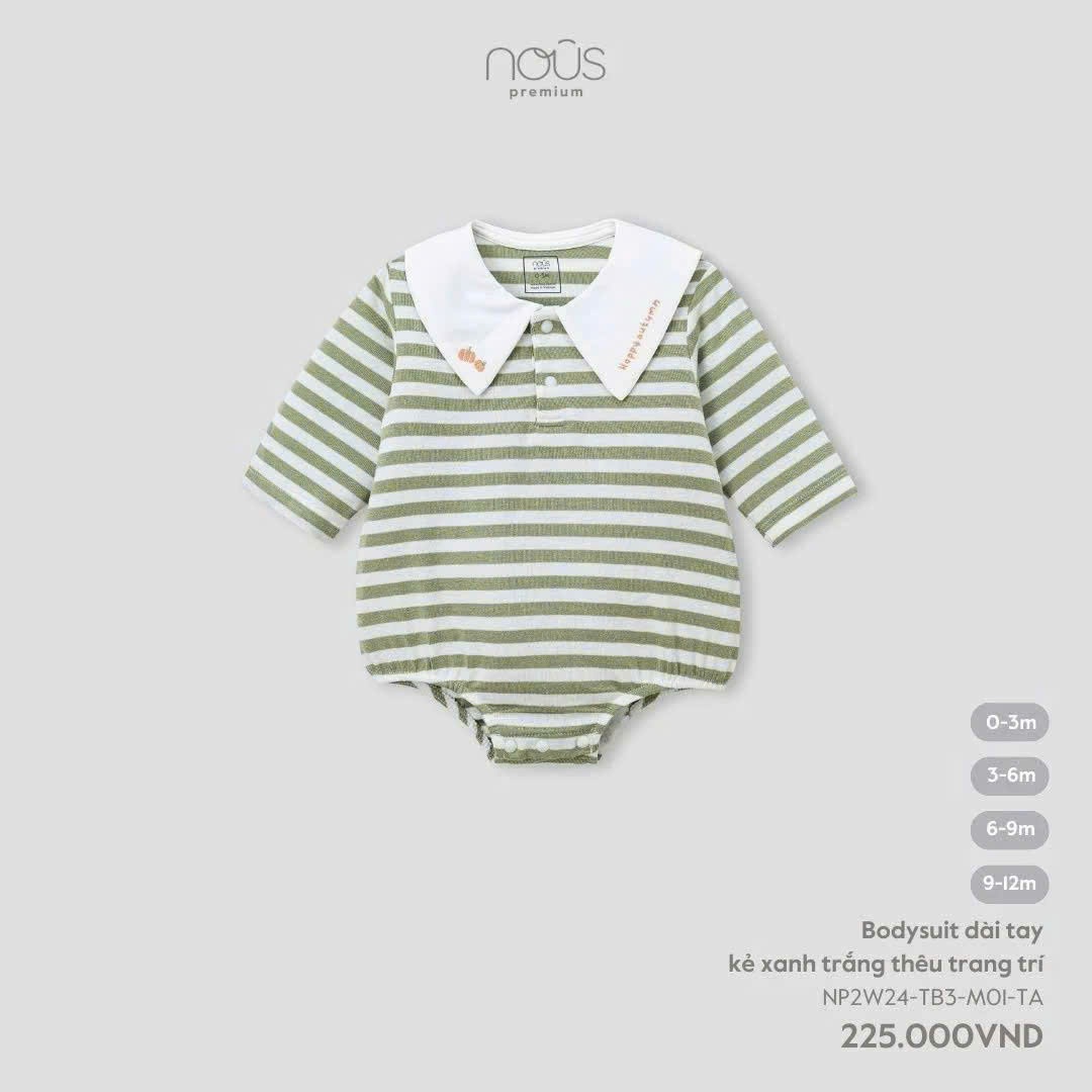 Nous Party - Bộ Bodysuit dài tay thêu trang trí NP2W24-TB3-M01-TA