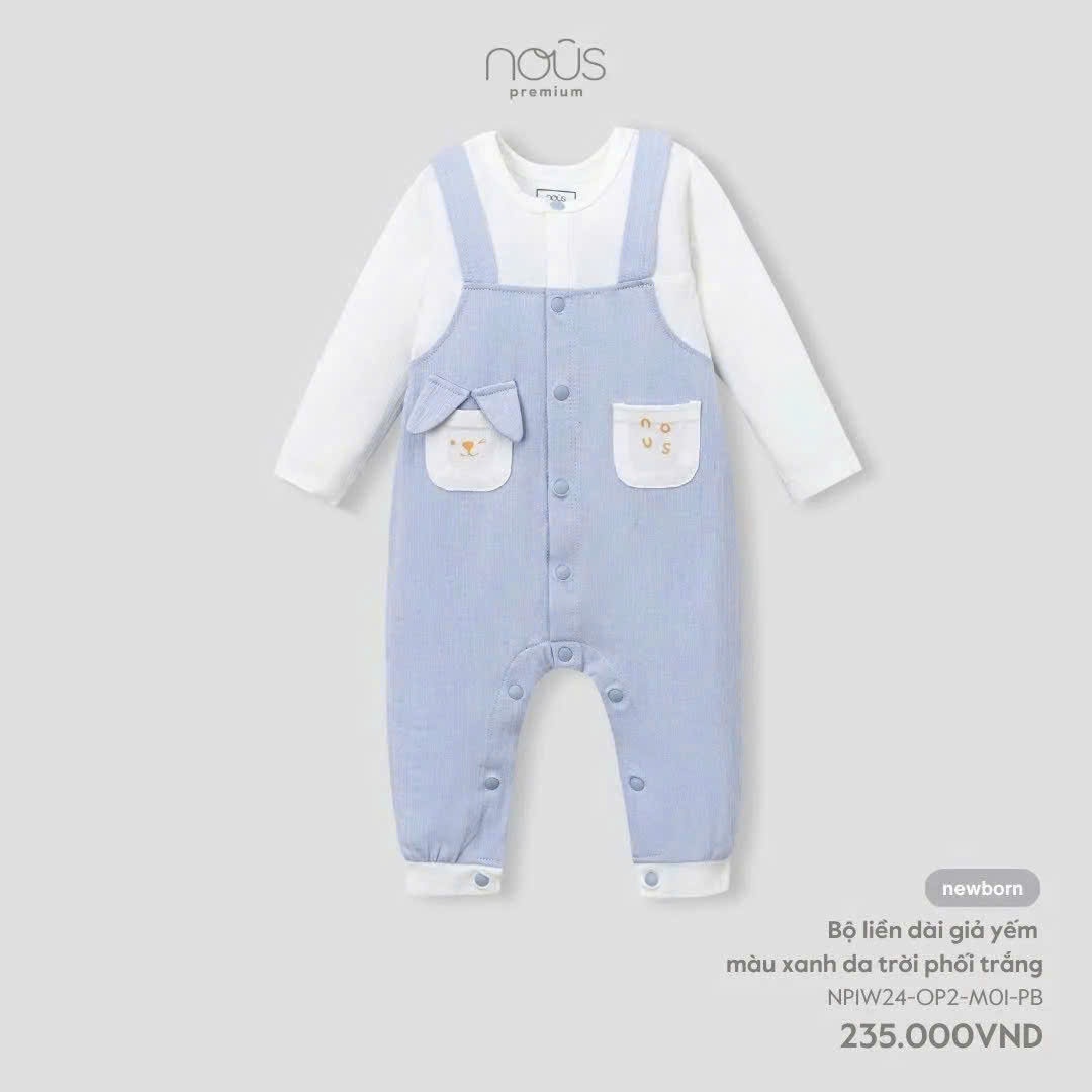 Nous Party - Bộ Body liền dài phối màu NP1W24-OP2-M01-PB