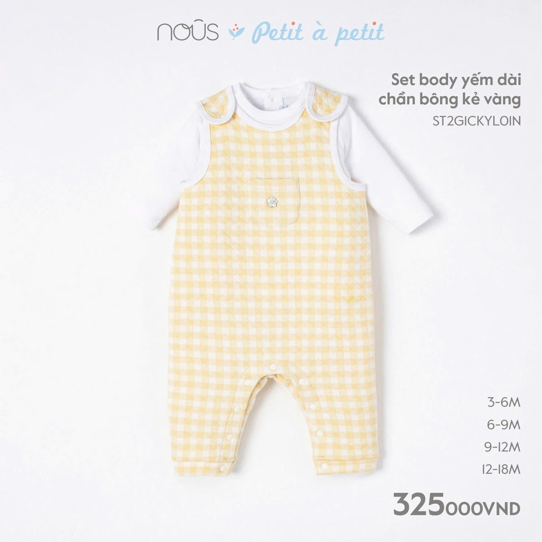 Nous Party - Set Body yếm dài chần bông ST2G1CKYL01N