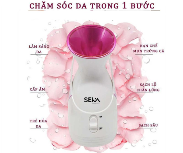 Máy xông mặt Seka trắng