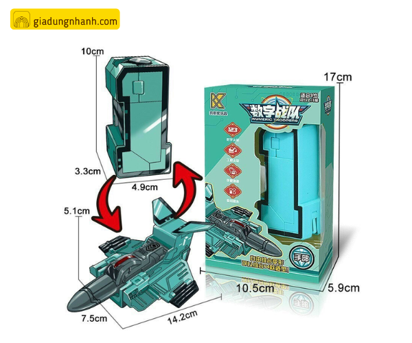 Từ khối số 1 có thể biến hoá ra hình phi cơ hấp dẫn