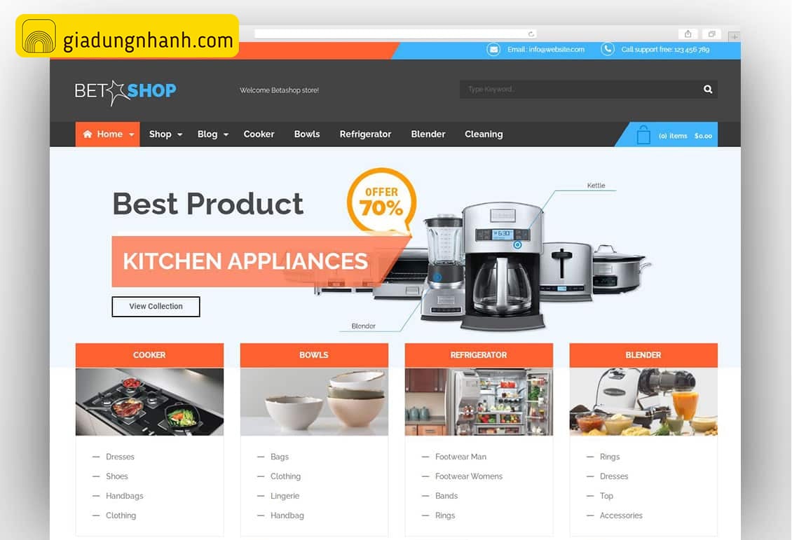 Kinh doanh đồ gia dụng Online