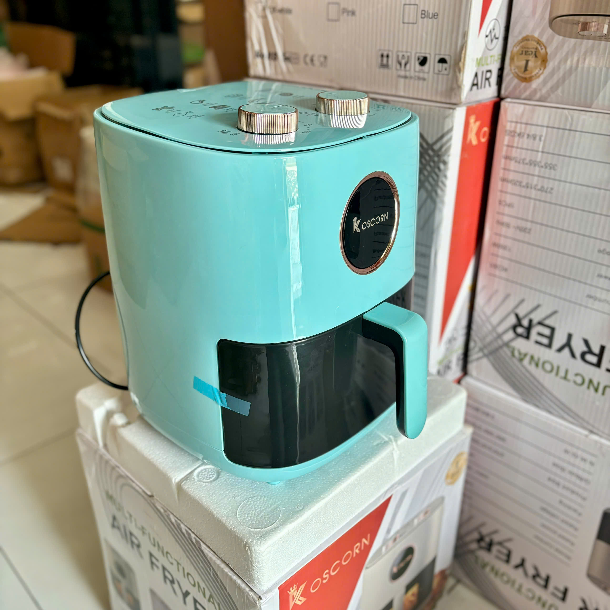 [1] Nồi Chiên Không Dầu KOSCORN 15L - Lồng Vuông
