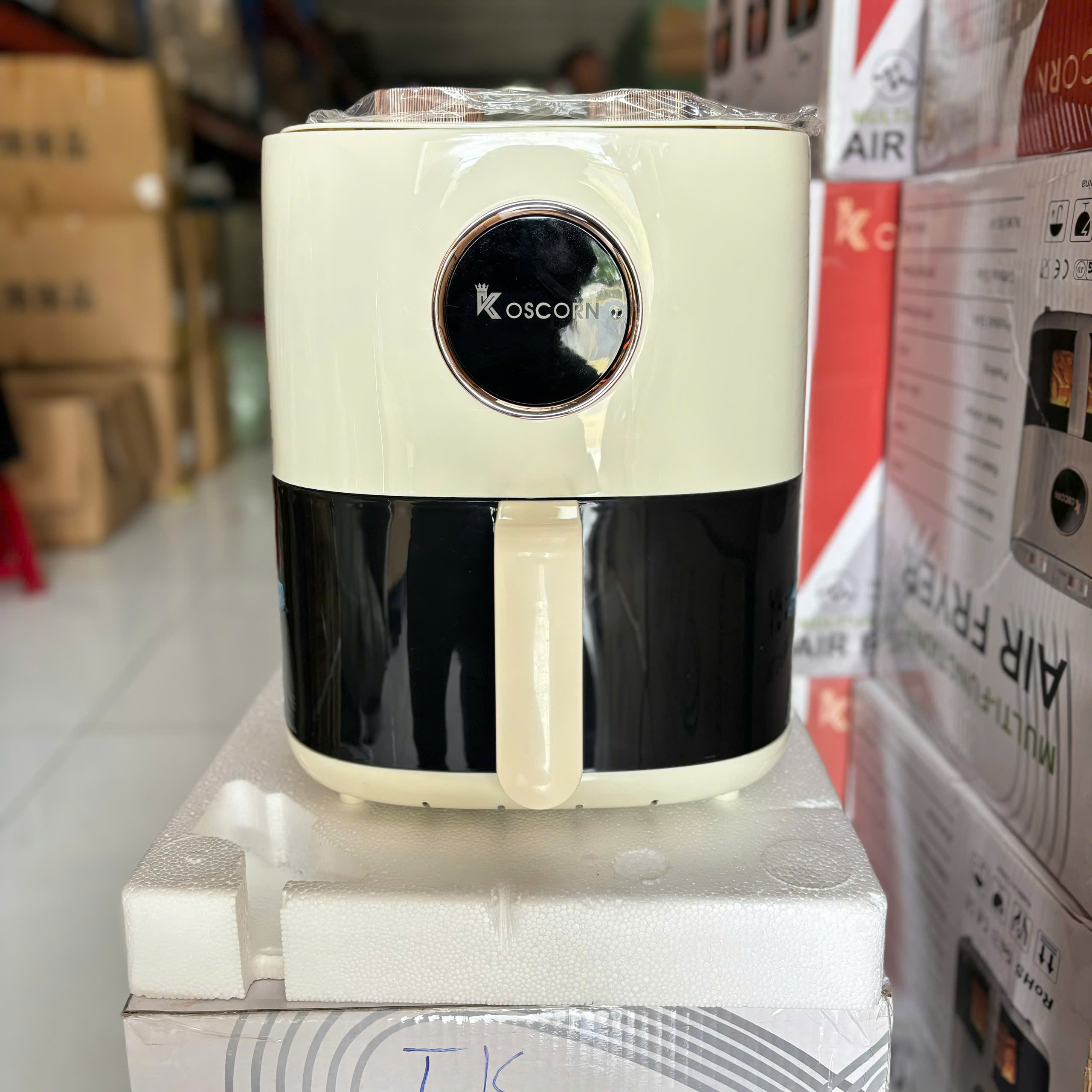[1] Nồi Chiên Không Dầu KOSCORN 15L - Lồng Vuông