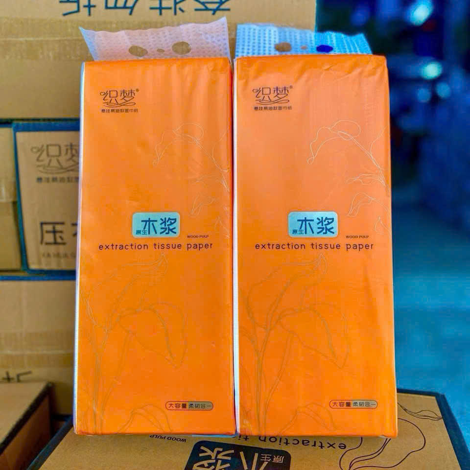 [1] Thùng 4 gói khăn giấy rút nội địa Trung 4 lớp - 1.9kg