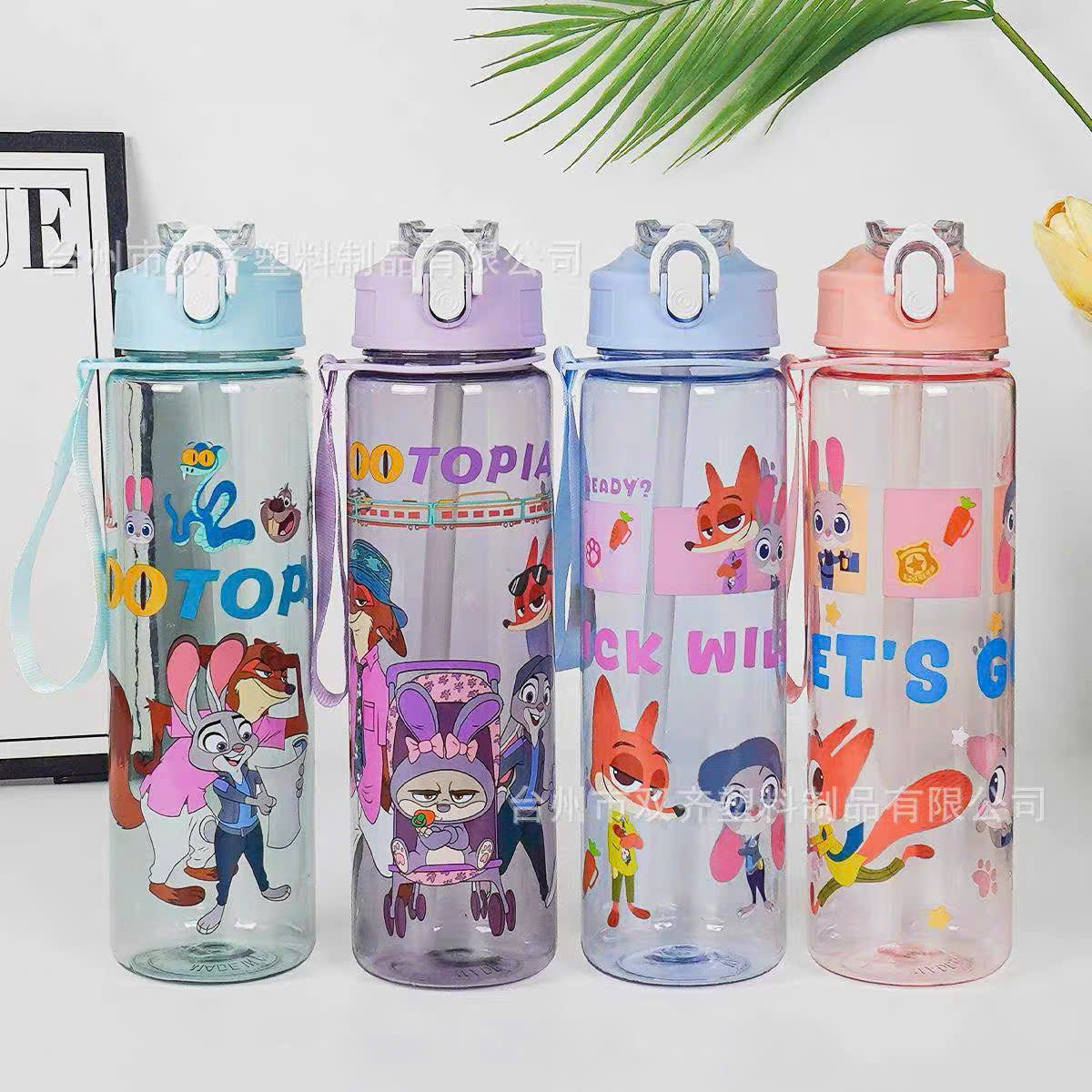 [100] Bình Nước Nhựa Trong Hoạt Hình 750ml (N033/N036)
