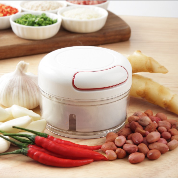 [100] Dụng Cụ Xay Tỏi Ớt KÉO DÂY Mini Food (KHÔNG HỘP)