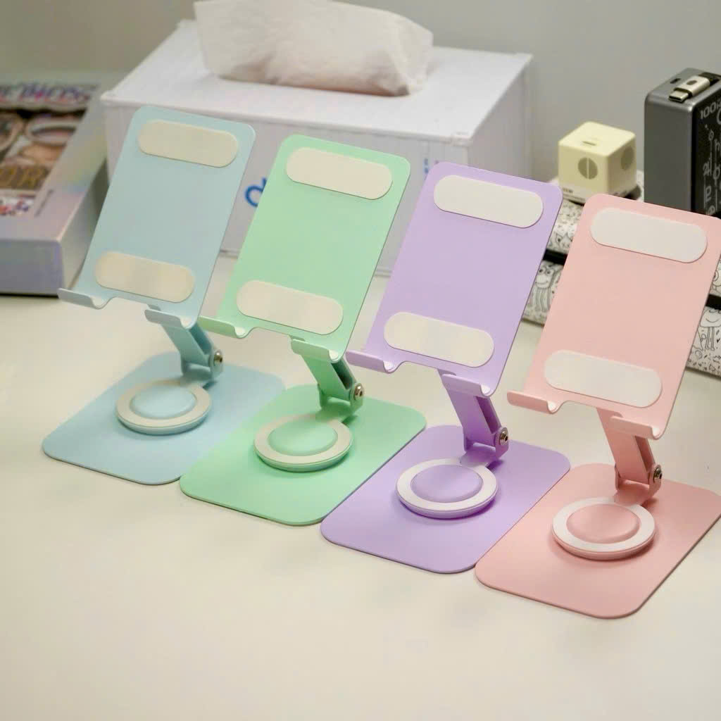 [100] Gía Đỡ Điện Thoại Kim Loại Xoay 360 PASTEL