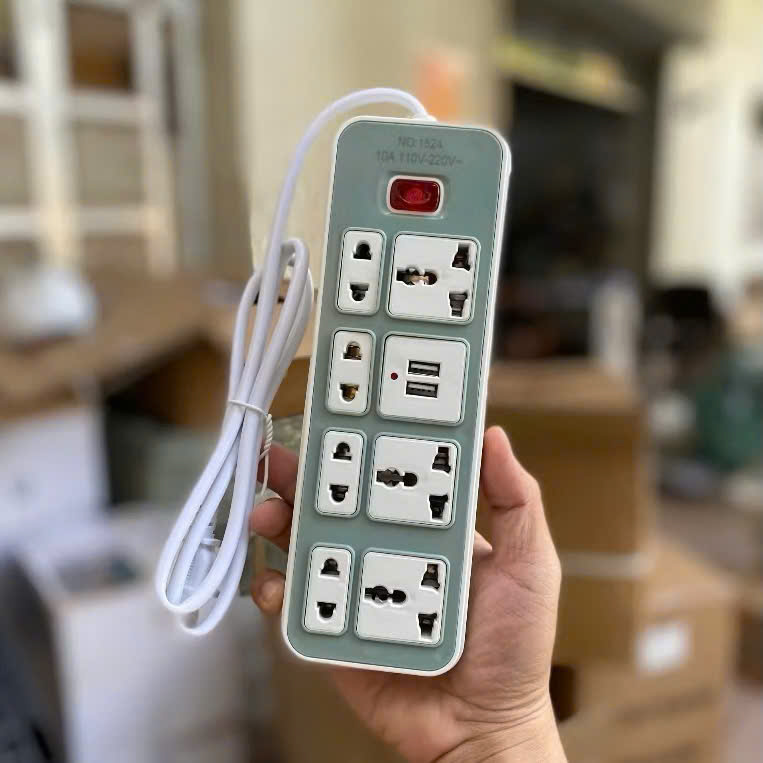 [100] Ổ Cắm Điện Đa Năng Có Cổng USB 1524U-2M