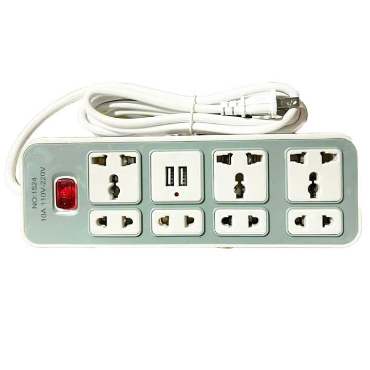 [100] Ổ Cắm Điện Đa Năng Có Cổng USB 1524U-2M