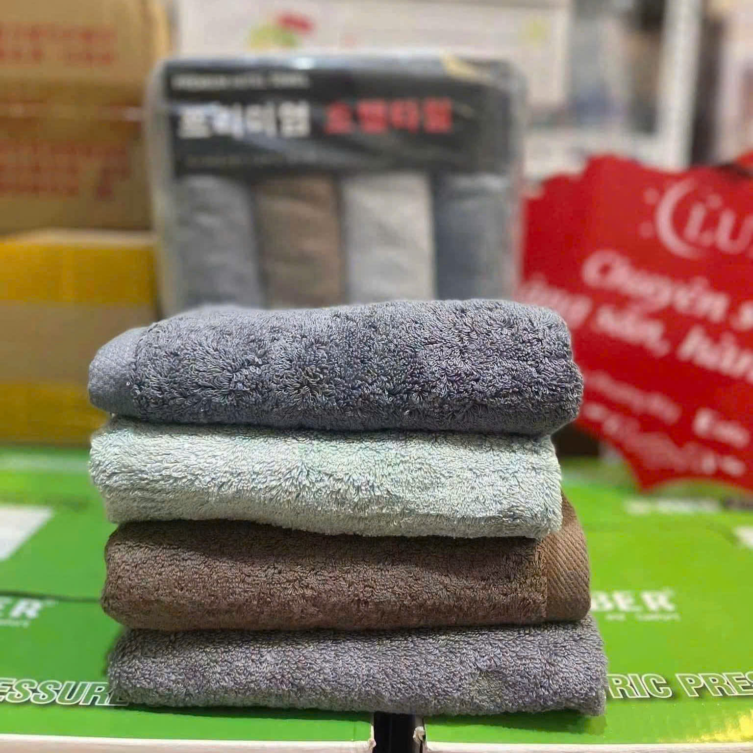 [100] Set 4 Khăn Mặt Vải Cotton Hàn Quốc