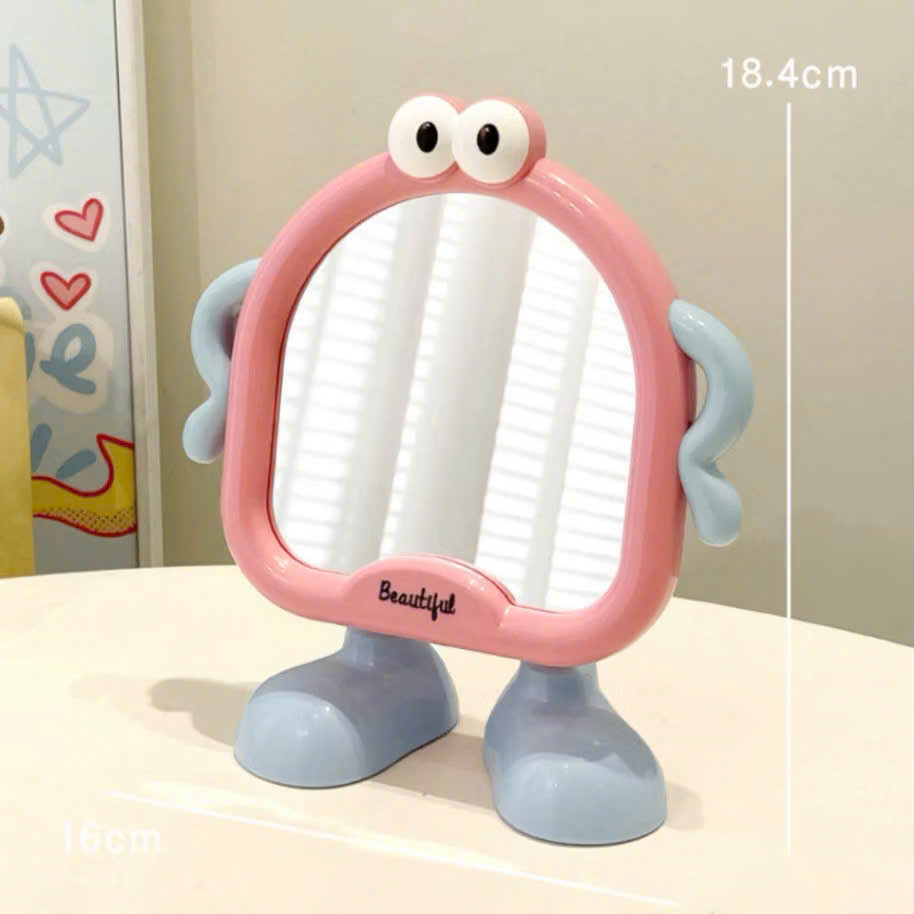 [105] Gương Để Bàn Hoạt Hình Có Chân BEAUTIFUL