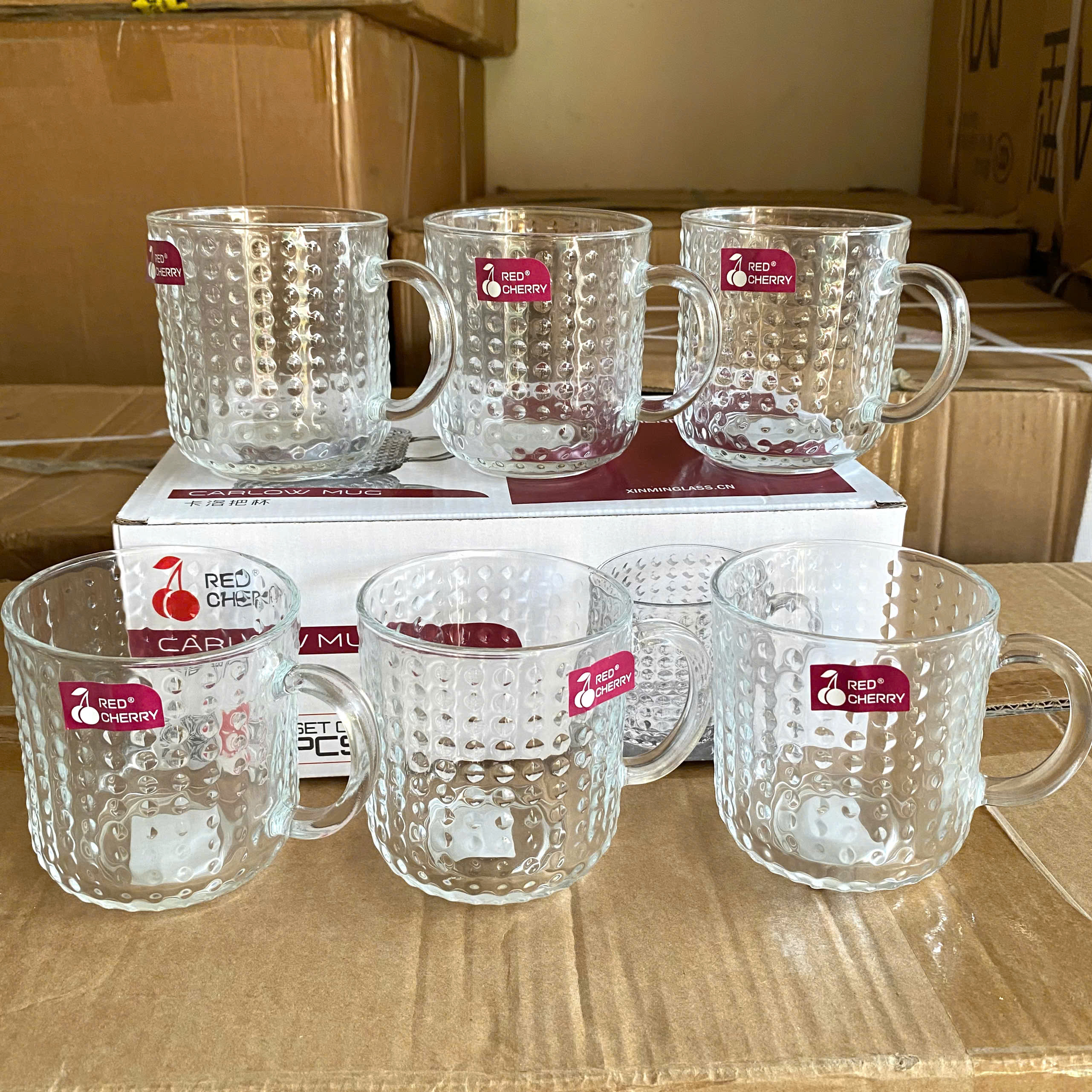 [12] Bộ 6 ly thuỷ tinh trắng ZB12A 280ml