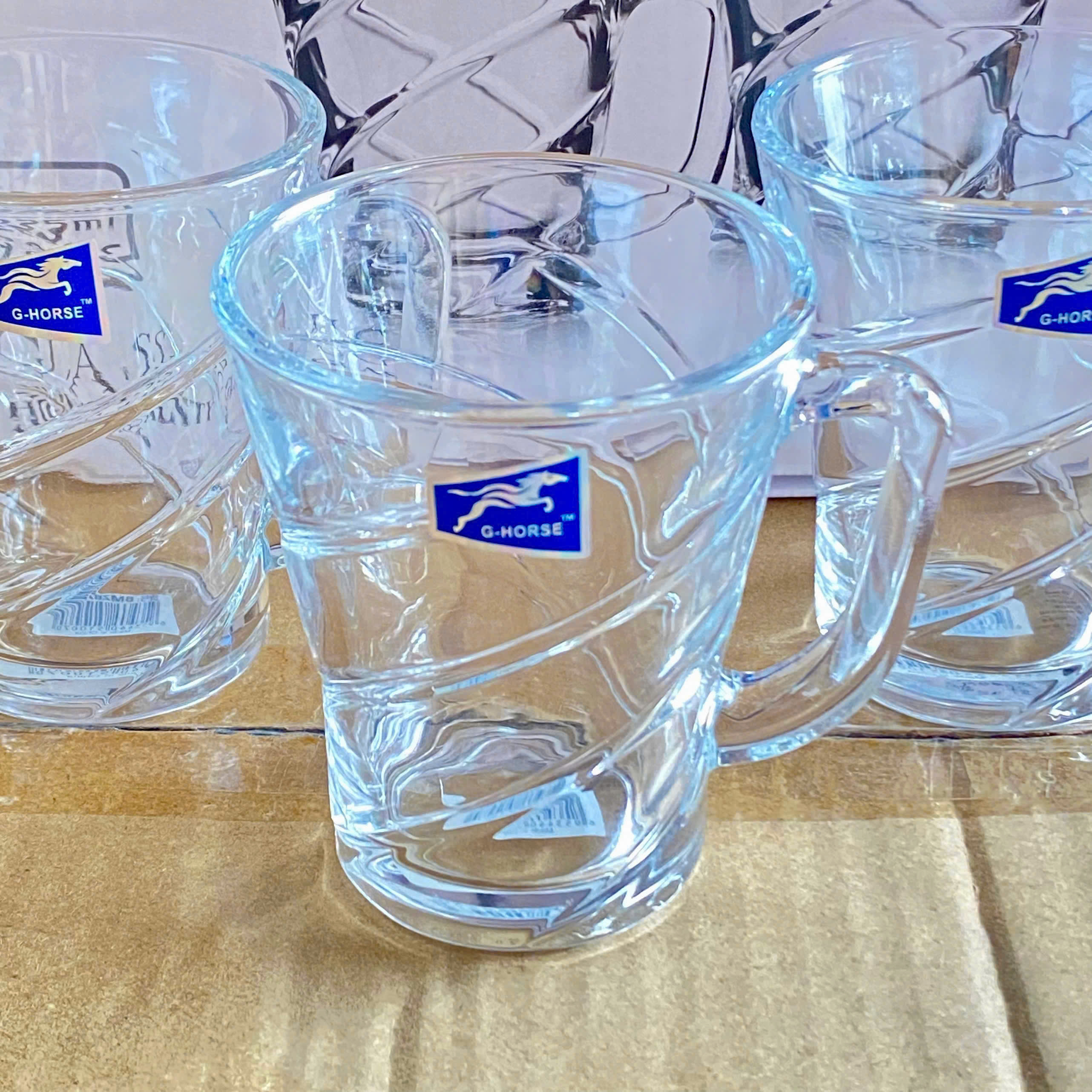 [12] Set 6 Ly Thủy Tinh CARO 225ml G-Horse BMZB27XW (V)