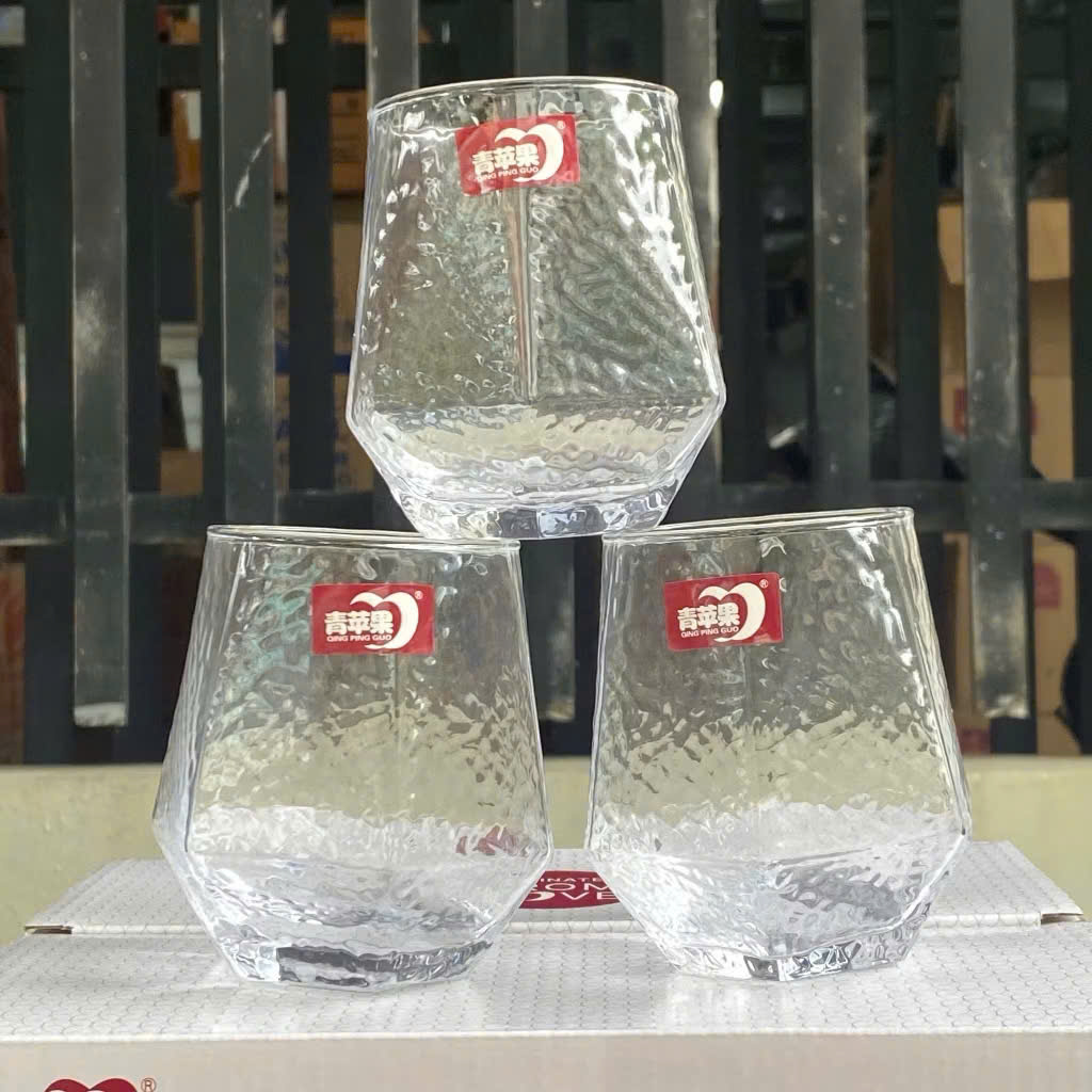 [12] Set 6 Ly Thuỷ Tinh Lục Giác DELI 5163