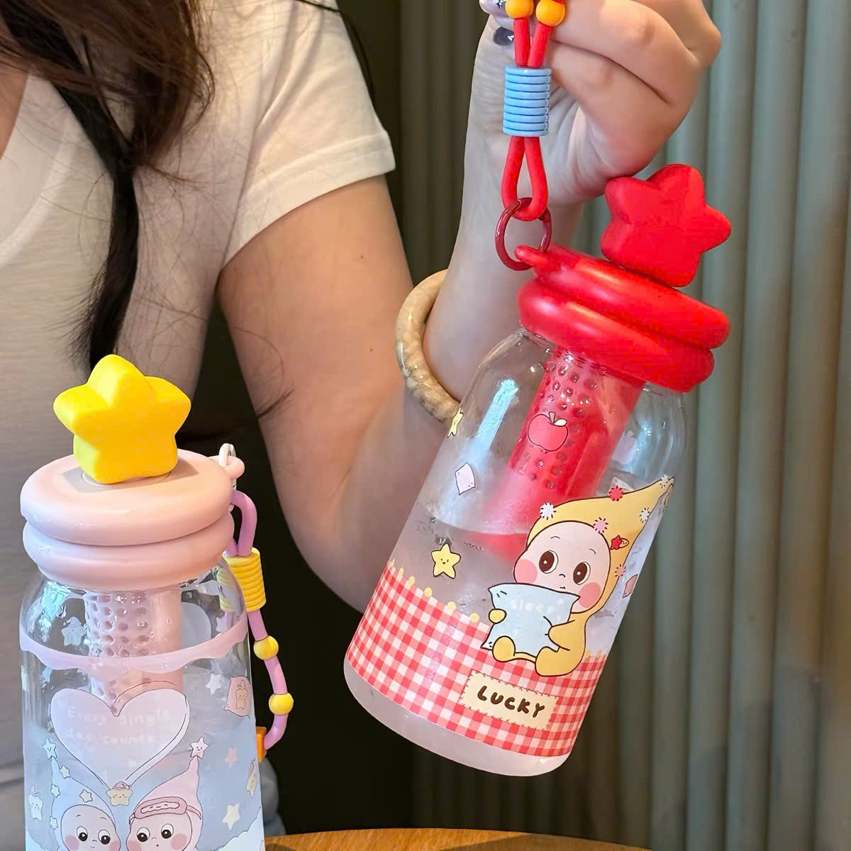 [60] Bình Nhựa Thể Thao Có Nắp Bấm Courage 800ml