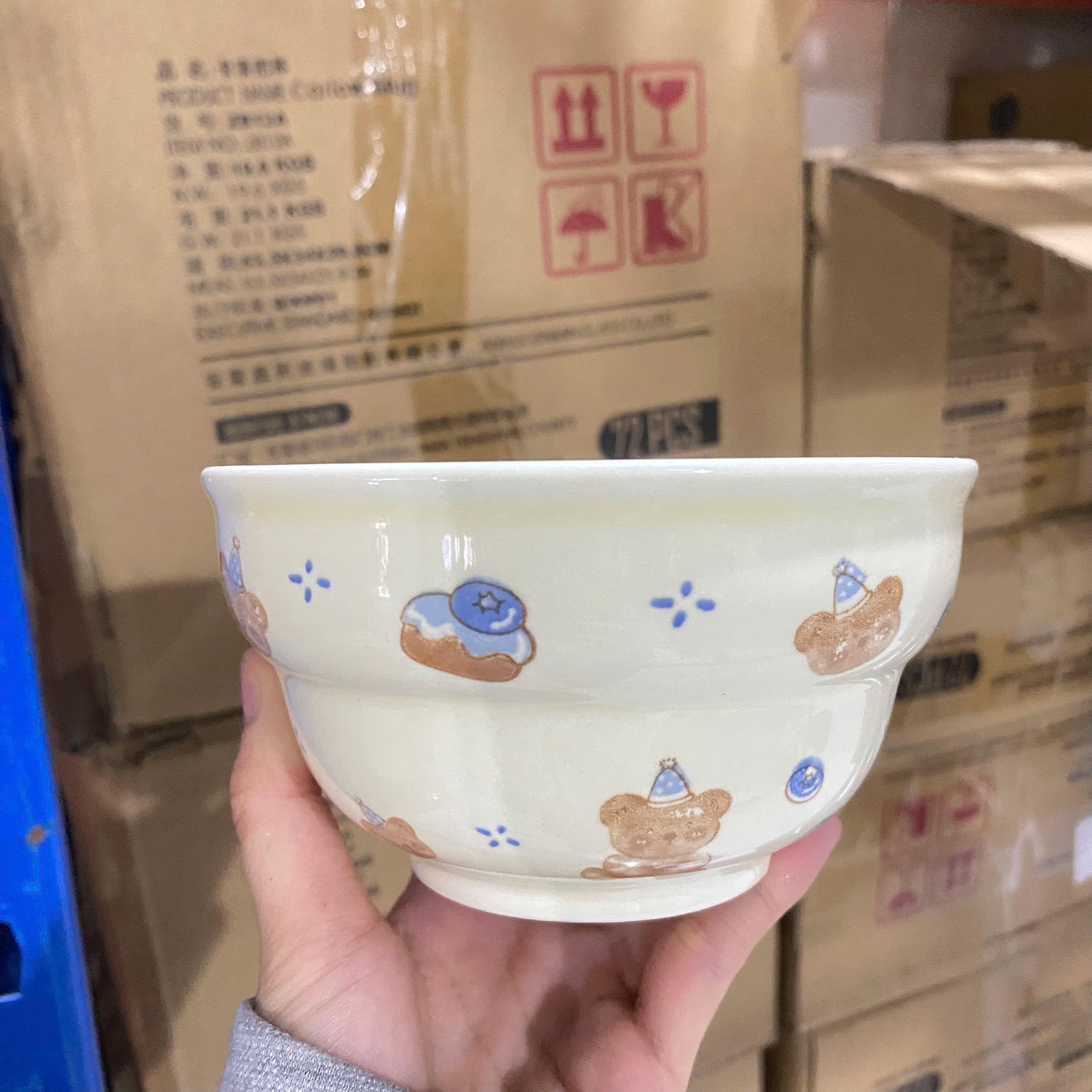 [120] Chén Sứ 4.5inch GẤU - THỎ SY12