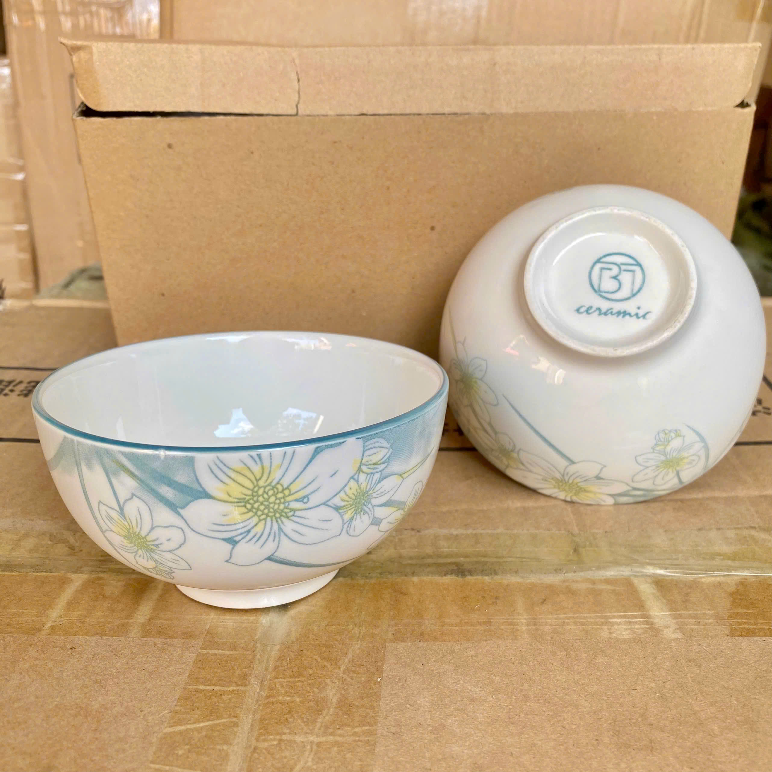 [120] Chén Sứ Hoa Thuỷ Tiên 4.5inch GL171