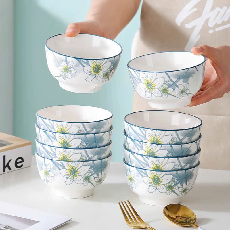 [120] Chén Sứ Hoa Thuỷ Tiên 4.5inch GL171