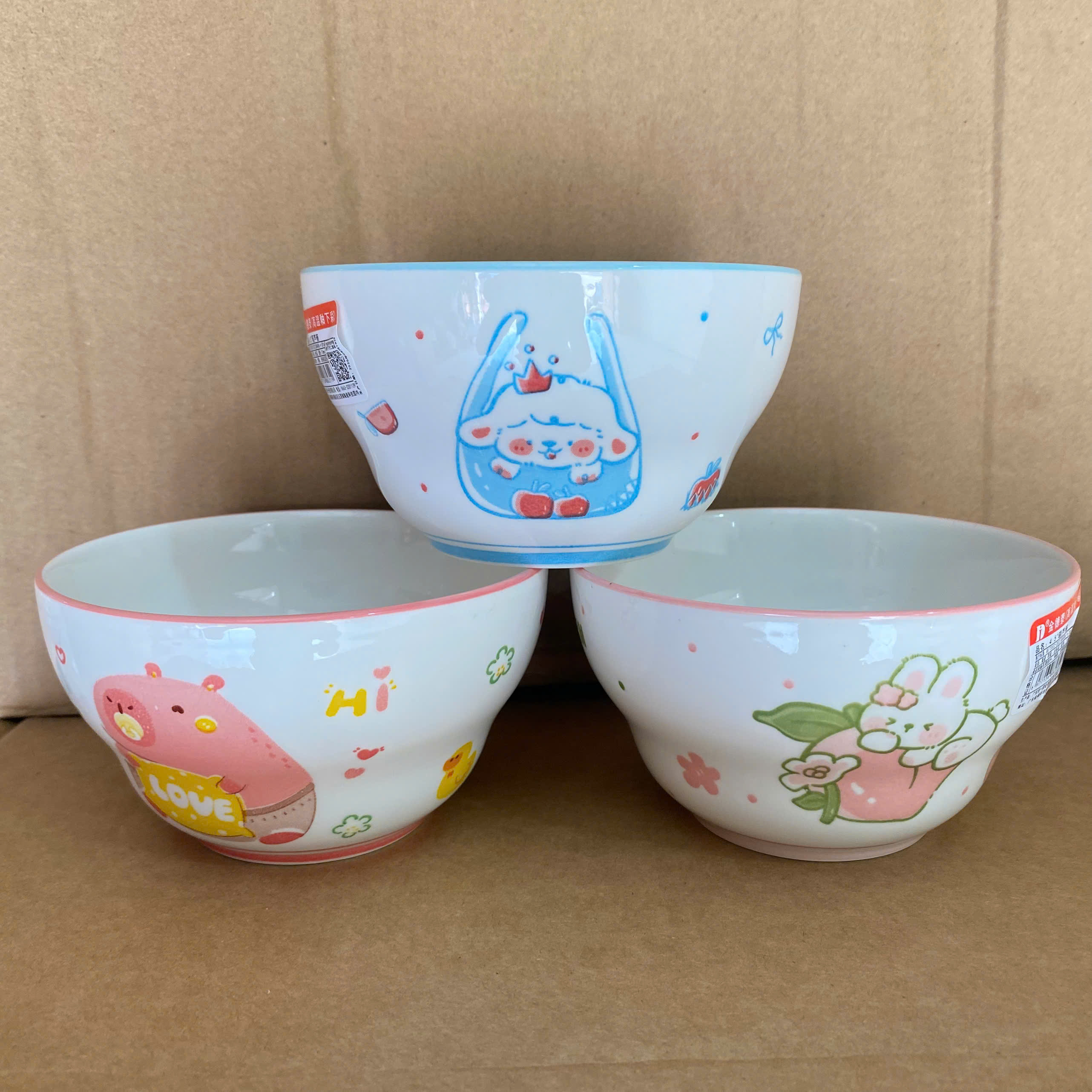 [120] Chén Sứ Hoạt Hình 4.5inch (V)