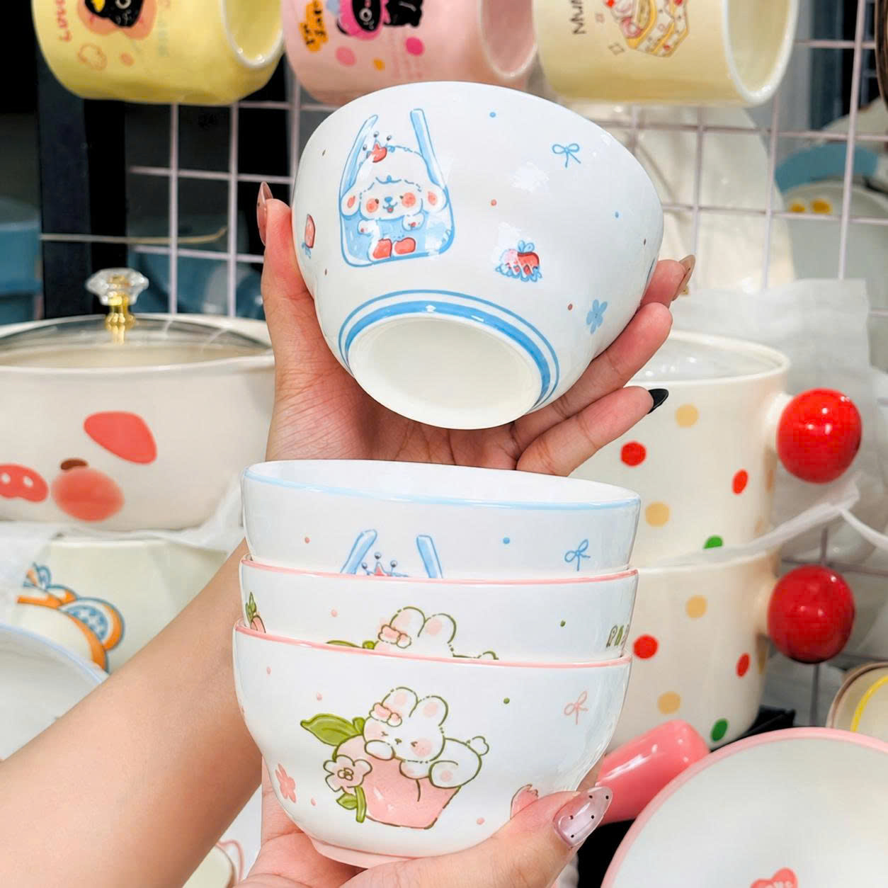 [120] Chén Sứ Hoạt Hình 4.5inch (V)