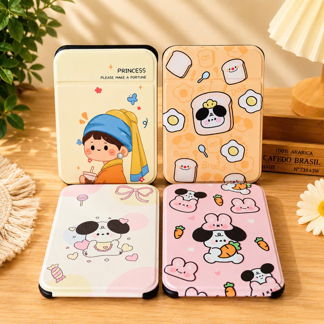[120] Gương Gấp Gọn Bọc Da 20.5cm