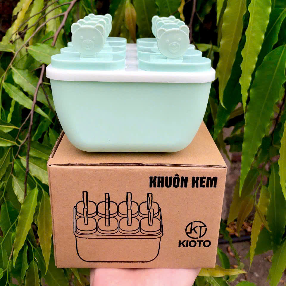 [120] Khuôn Làm Kem Gấu Xanh (FV)