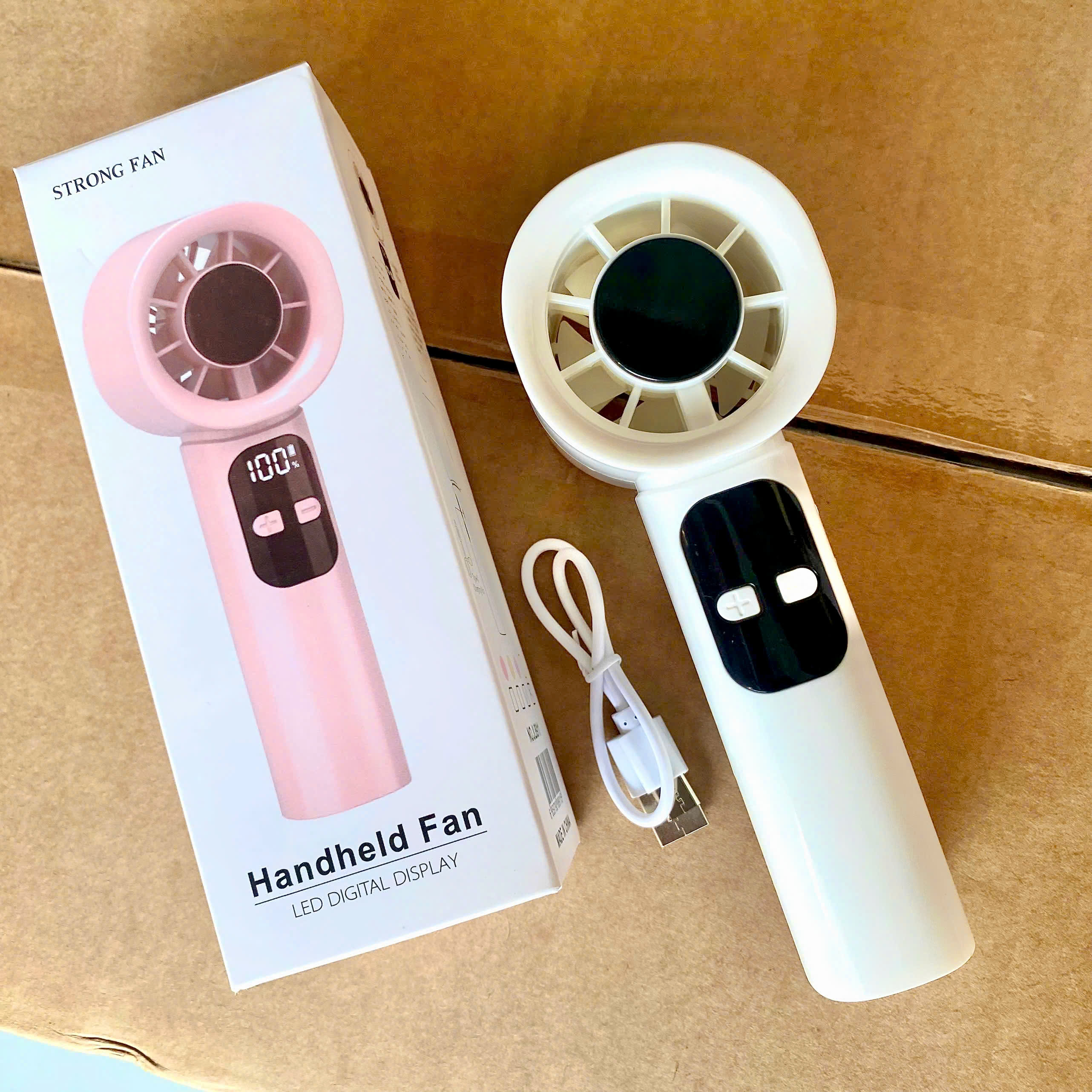 [120] Quạt Mini Cầm Tay Màn Hình Led JL8911