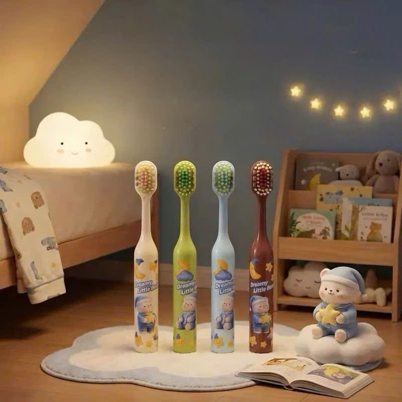 [120] Set 4 Bàn Chải Trẻ Em LITTLE BEAR