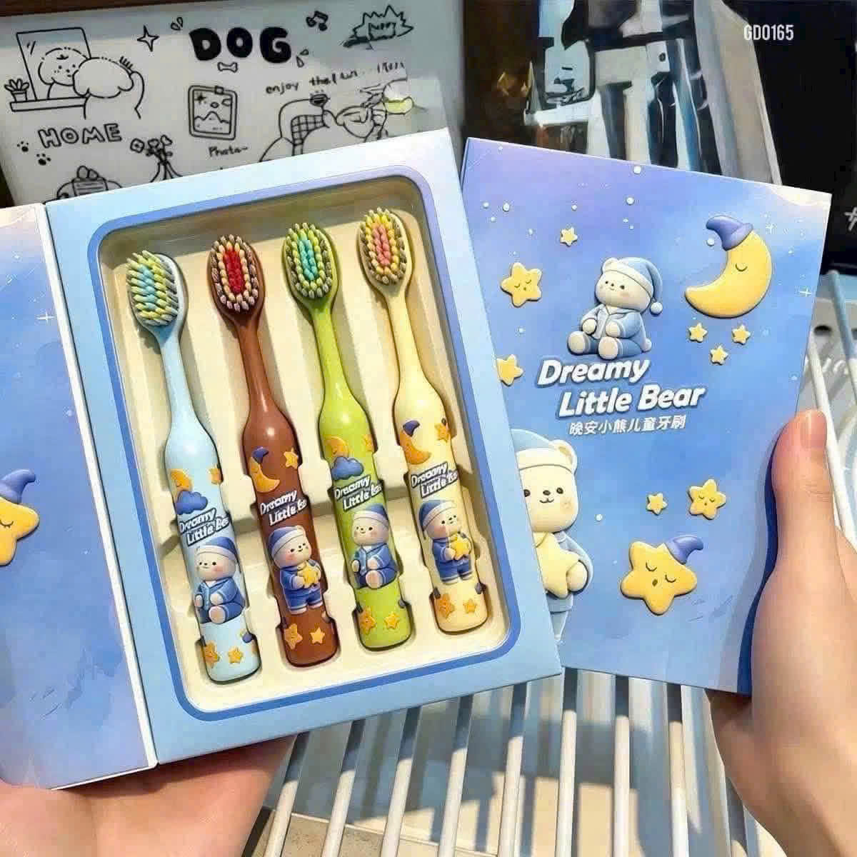 [120] Set 4 Bàn Chải Trẻ Em LITTLE BEAR