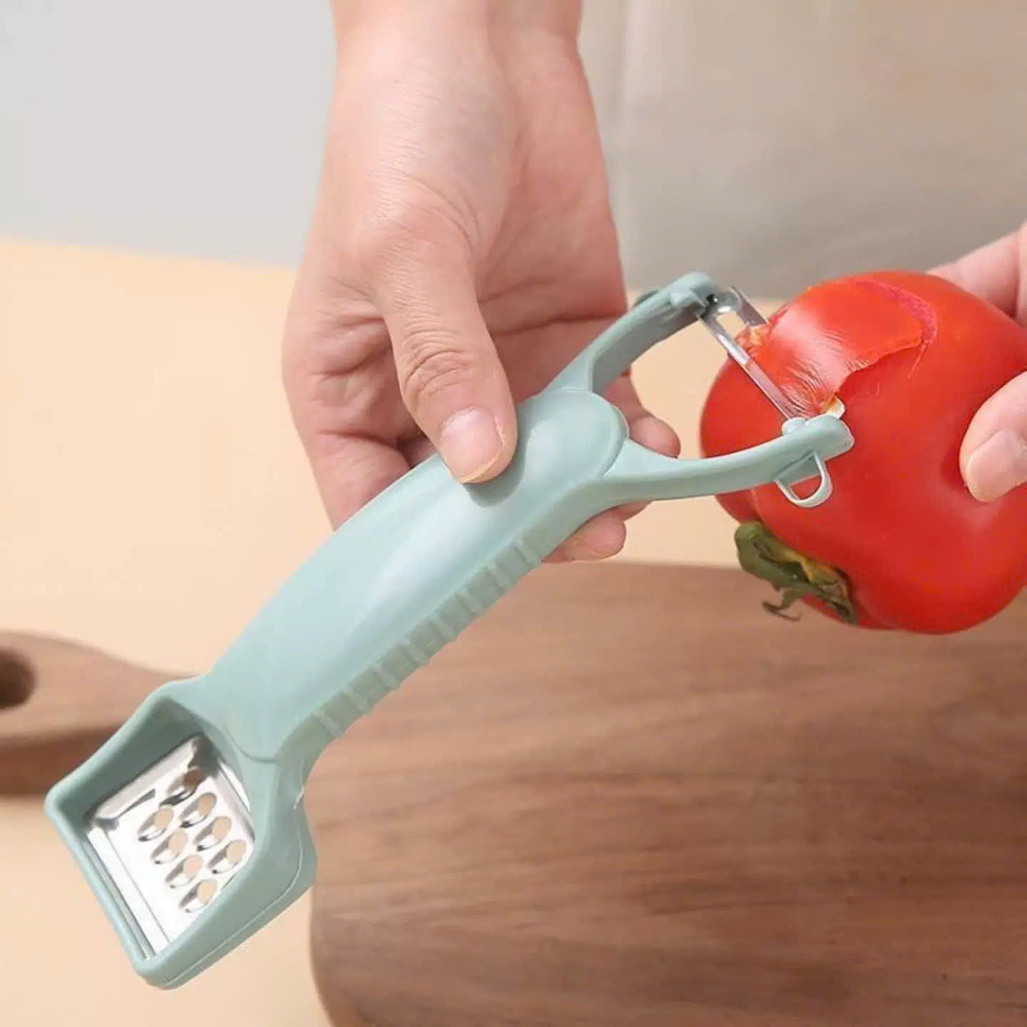 [1200] Dụng Cụ Nạo Vỏ Hoa Quả Nhựa 2 Đầu TA40 (V)