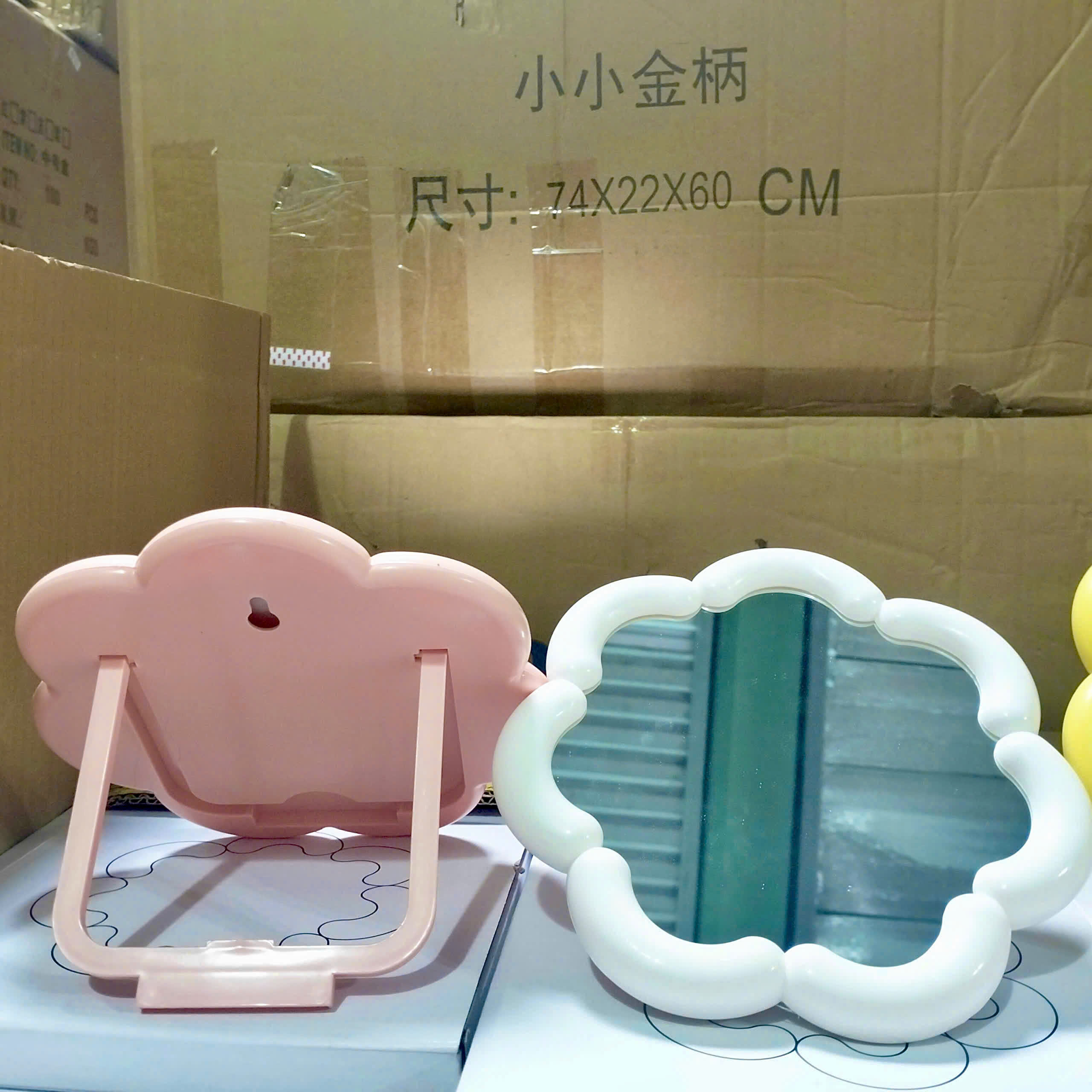 [125] Gương Để Bàn Hình HOA