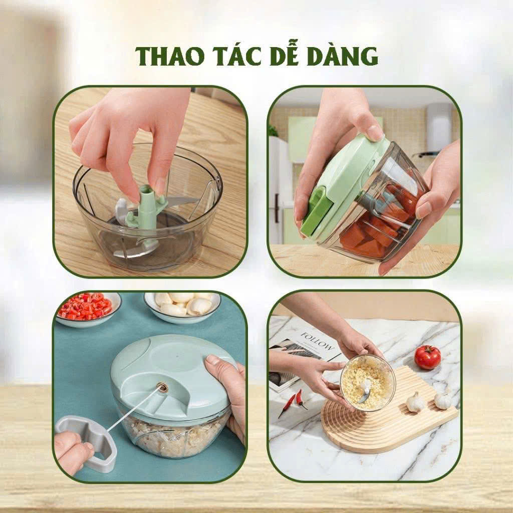 [48] Dụng Cụ Xay Tỏi Ớt Bằng Tay EOTIA (V)