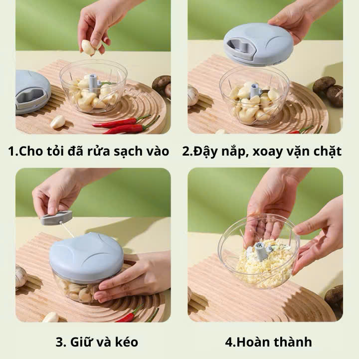 [48] Dụng Cụ Xay Tỏi Ớt Bằng Tay EOTIA (V)