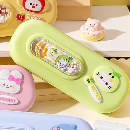 [150] Hộp Bút Nhựa Màu Hoạt Hình 3D