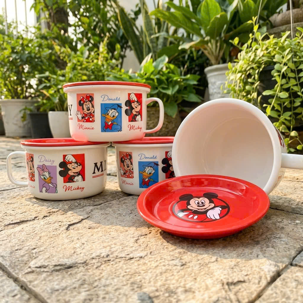 [16] Thố Sứ Có Tay Cầm 6inch MICKEY (V+)