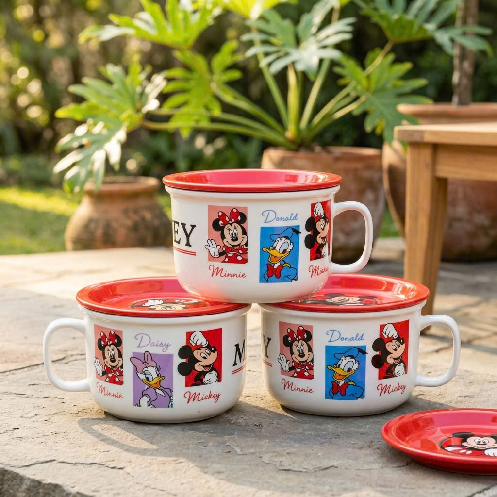 [16] Thố Sứ Có Tay Cầm 6inch MICKEY (V+)