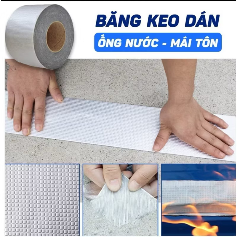 [18] Băng Keo Chống Thấm Loại Chuẩn CÔNG TRÌNH - Bản 10cm (V)