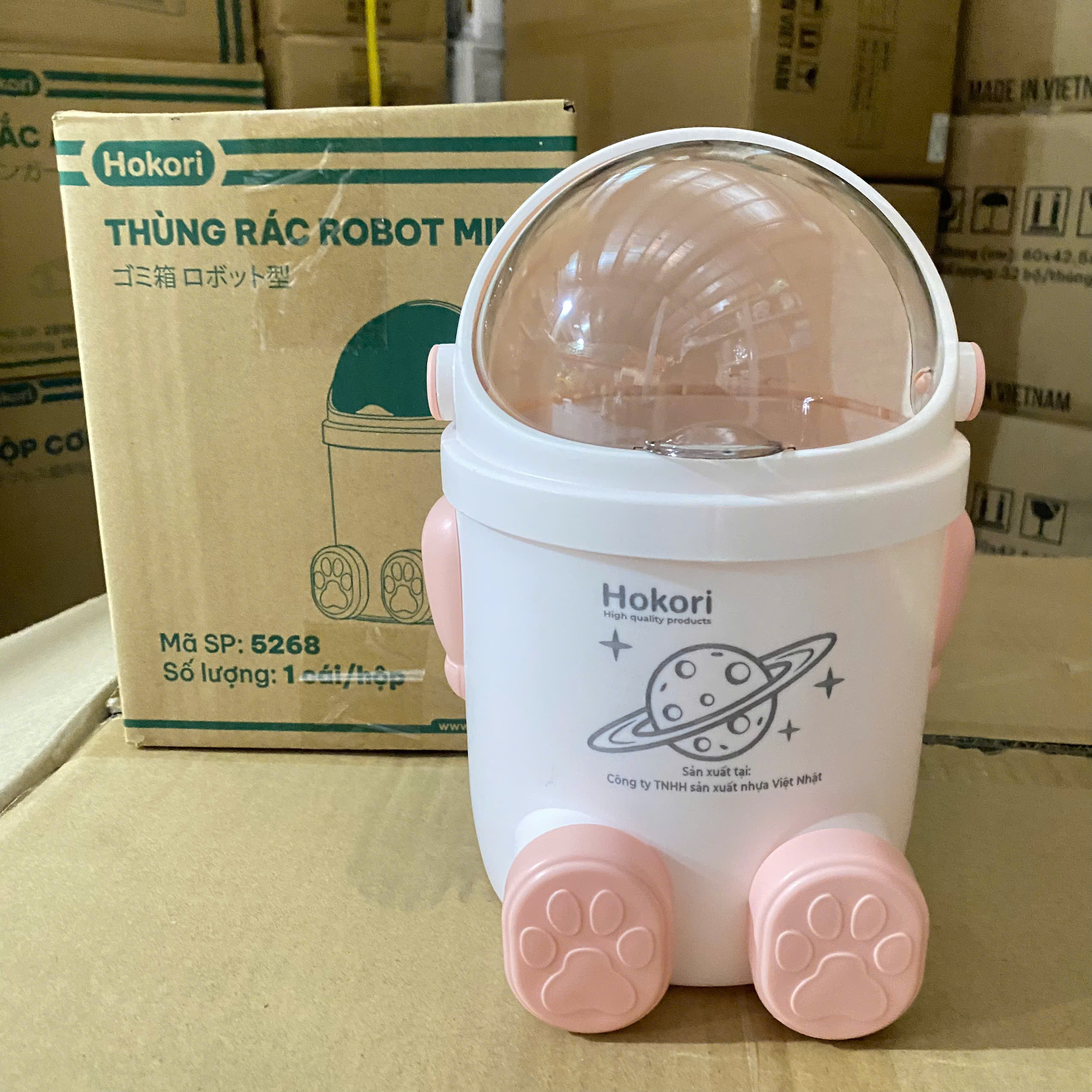 [18] Thùng Rác Robot Mini Hokori 5268