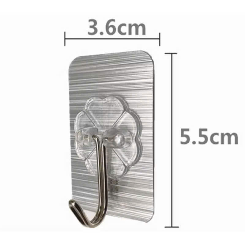 [180] Set 9 Móc Dán Tường BẠC 6024