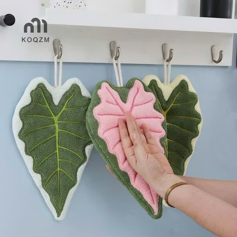 [189] Khăn Lau Tay Hình LÁ