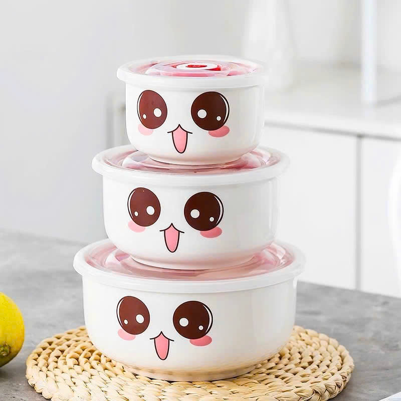 [20] Set 3 Chén Sứ CHIBI