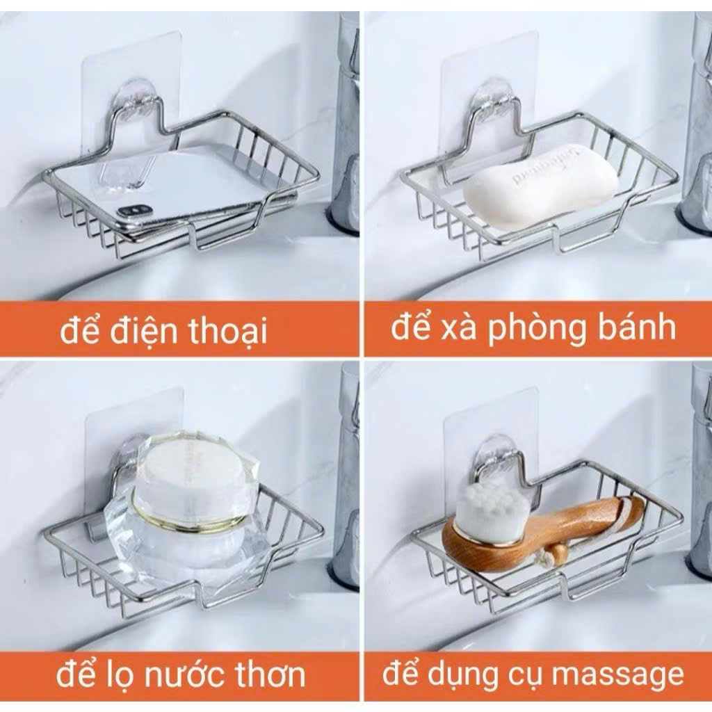 [200] Kệ Đựng Xà Phòng INOX Treo Tường (FV)