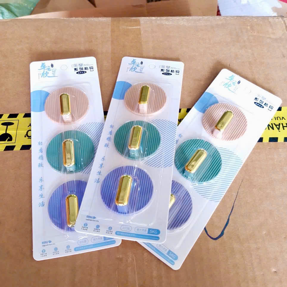 [200] Set 3 Móc Dán Tường Màu Sắc 5606