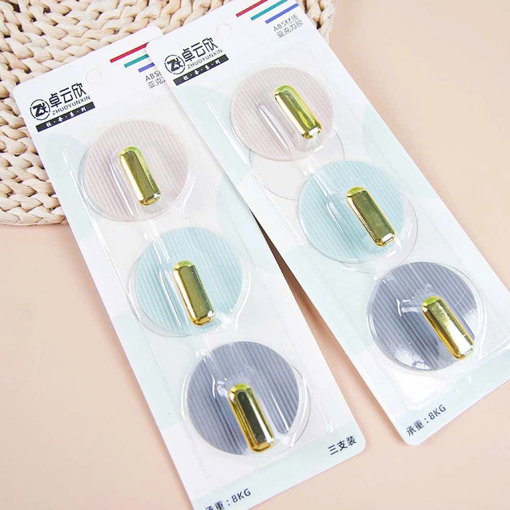 [200] Set 3 Móc Dán Tường Màu Sắc 5606