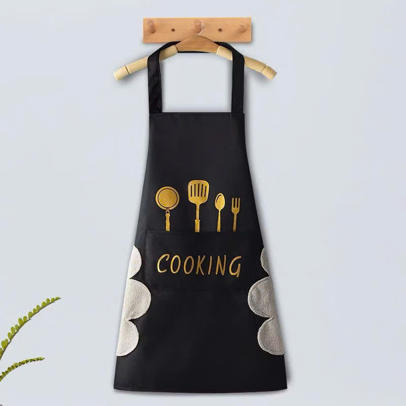 [200] Tạp Dề Nấu Ăn Cooking Có LAU TAY